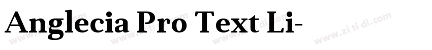 Anglecia Pro Text Li字体转换